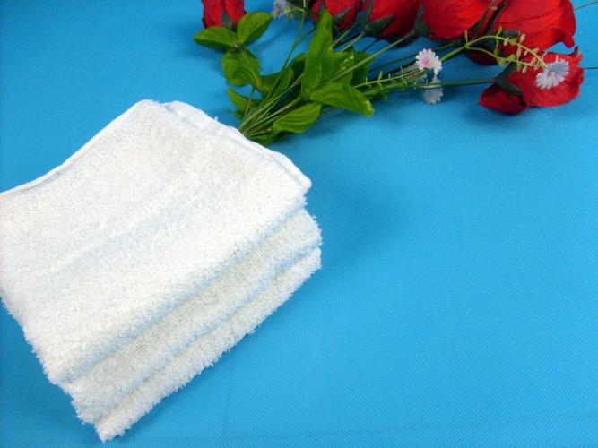 厂家直销30克宾馆酒店白毛巾白浴巾一次性白毛巾超低价