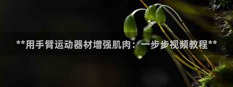 意昂3官网：**用手臂运动器材增强肌肉：一步步视频教
