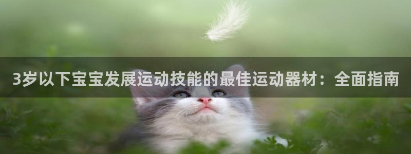意昂3官网：3岁以下宝宝发展运动技能的最佳运动器材：