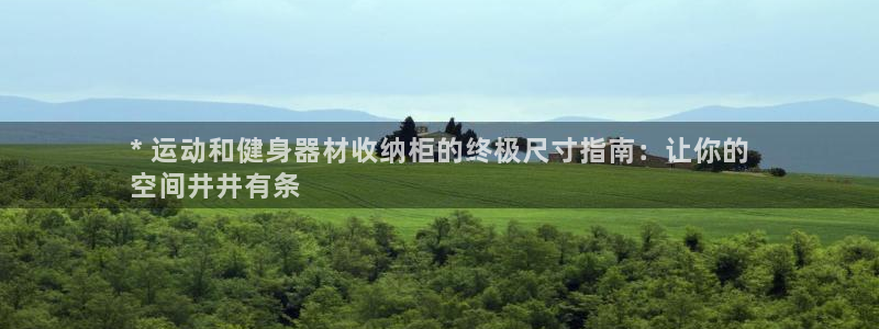 意昂体育3招商：* 运动和健身器材收纳柜的终极尺寸指