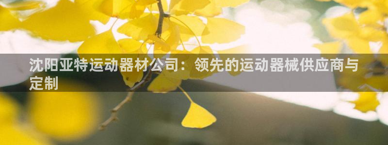 意昂3娱乐首页官网下载：沈阳亚特运动器材公司：领先的